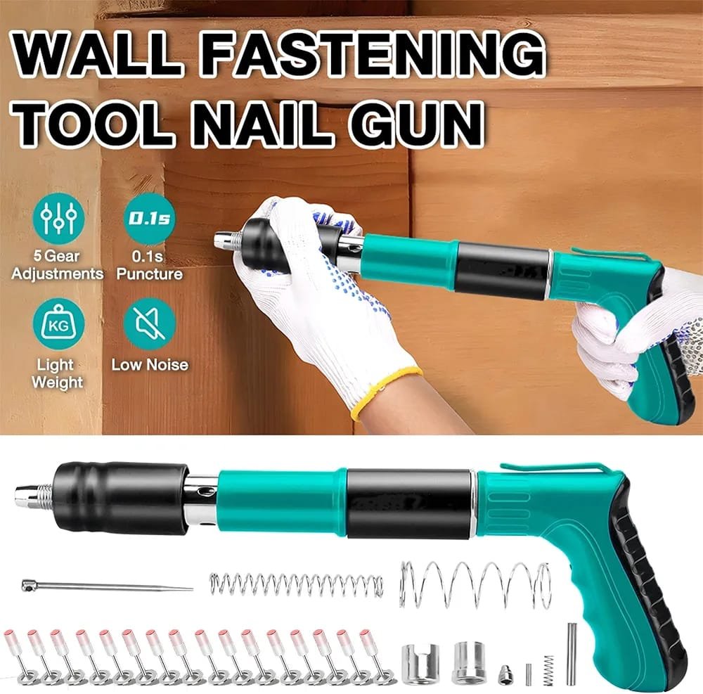 مسدس تثبيت المسامير مع 120 مسمار - Image 6